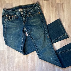 True Religion Joey Twisted Seam Flare Leg Jeans Style # 10503
